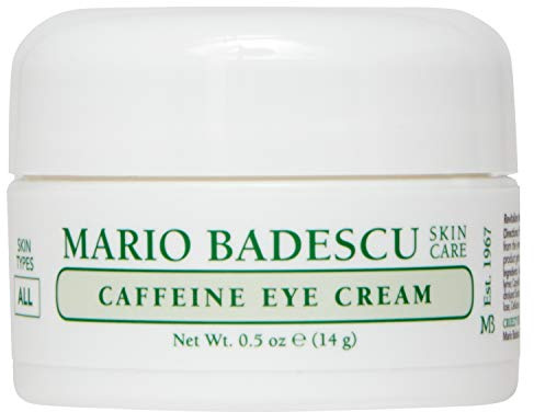 Mario Badescu Caffeine Eye Cream for All Skin Types | Visibly Decreases Dark Circles and Under Eye Bags, Formulated with Caffeine & Squalane, 0.5 Oz (Pack of 1)