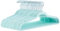 Amazon Basics Confezione da 50 grucce sottili con superficie antiscivolo in velluto - Verde menta/Argento