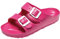 JOMIX Ciabatte Donna Estive Casa Comode Gomma Pantofole Mare Piscina Spiaggia Doccia Plastica Doppia Fascia SD2211 (D fuxia, 38)