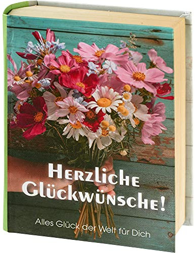 KAMACA Geschenkschachtel in Buchoptik mit Magnetverschluss für Geldgeschenke kleine Geschenke Präsente Geschenkverpackung Geld Gutschein Geburtstag (Geschenkschachtel Buch Herzliche Glückwünsche)