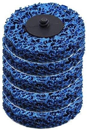 kimllier 5Pcs 3 Inch Quick Change Easy Strip Discs Stripping Wheel R Type Rust Remover Wheel Paint Removal Disc Fit for Angle Grinders Removes Rust Strips Paint Cleans Welds