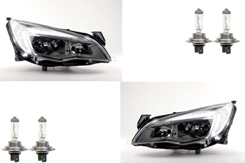 Johns, Scheinwerfer Halogen passend für Opel Astra J 09-12 mit H7 H7 Satz Links Rechts