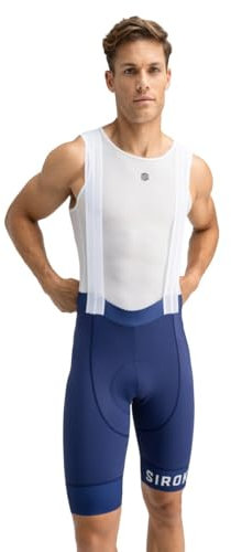 SIROKO - Fahrrad-Trägerhose BX Umbrail - L - Marineblau/Weiß