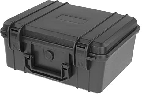 perfk Werkzeugkoffer, schützend, schlagfest, kompakt, stoßfest, Sicherheit, Hartschalenkoffer, Geräteaufbewahrung, tragbar, für Instrumentenkamera, 28 cm x 22 cm x 12,5 cm