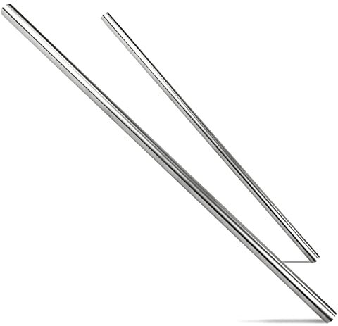 ModularSports Edelstahlrohr Ø 1“ aus V2A Edelstahl 1,00 m Länge/hochwertiges Stahlrohr rund geschliffen/Hohl-Profil Metallrohr auch auf Wunschmaß