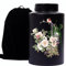 Urne funéraire funéraire décorative en bambou pour cendres humaines, cimetière ou niche avec sac en velours noir