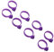 Angoily 12pcs Silicone Icing Bag Sealing Ties for Cream Piping High Temperature Resistant Round Buckles for Cake Decorating Non-leaking Easy to Clean