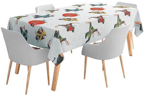 Boland Tischdecke * Manga Ninja * aus Papier für Kindergeburtstag und Mottoparty | 120cm x 180cm | Karate Kämpfer Kinder Geburtstag Mottoparty Luftballons