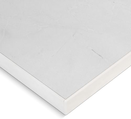 HausFux Spanplatte nach Maß - 1,9 cm stark, melaminbeschichtet, mit ABS-Kante - Made in Germany - Maßanfertigung - für Möbel- und Innenausbau (India Marmor, 50 x 10 cm)