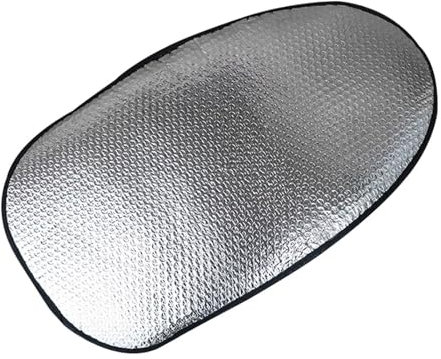 Almohadilla Térmica para Asiento De Motocicleta, Funda Asiento Moto Impermeable, Nda De Asiento De Aluminio, Resistente Al Agua, Protector Solar, 58 Cm X 32 Cm, Plegable, Antidesliante, Reflectante