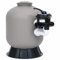 qohoio Pool-Sandfilter mit seitlich montiertem 6-Wege-Ventil Sand FüR Pool Sandfilteranlage Poolpumpe Sandfilter Grau