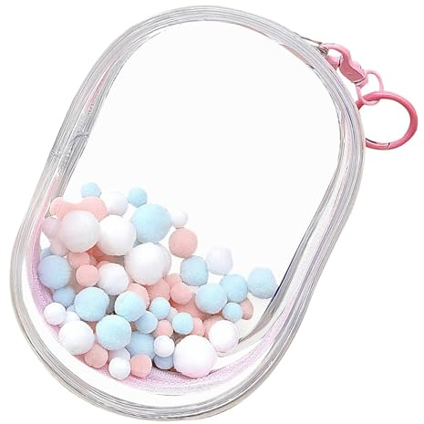 Transparent bärbar dockväska, bärväska för dockor - dockskåp för | samlare - liten dockväska, och bärbar väska, Rosa, Consulte la descripción, Se beskrivningen