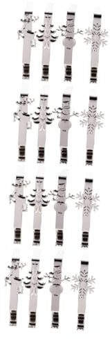 PRETYZOOM 16 Stk Weihnachtshaken-Set Kranz Aufhänger weihnachtlicher kaminhaken christmas-decorations christmas decoations Weihnachtskamin Kaminhaken aus Eisen Kaminsims Haken