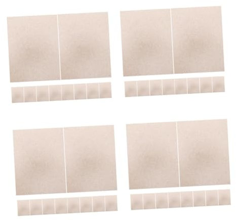 Gadpiparty 4 Juegos Accesorios Microondas Escamas De Mica Para Horno Microondas Tablero De Mica Partes Del Horno De Microondas Cubierta De Microondas Papel De Mica 10 Piezas*4