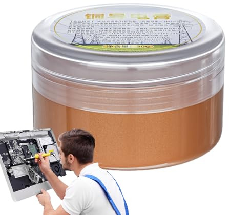 Elektrisches Kontaktfett - Leitfähiges Gel Und Schmierung | Leitfähige Paste | Leitfähiges Fett Für Elektrische Verbindungen | Stromleitendes Kupferfett | Hochtemperatur Elektrokontaktfettt