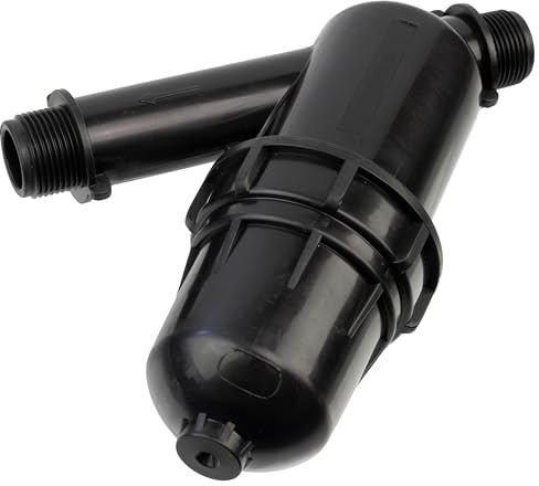 AERZETIX - Filtre à Tamis 3/4 pour Irrigation Arrosage Goutte à Goutte - Pression Supportée 6 Bars - Finesse de Filtration 120mesh - Perméabilité Maximale 6m3/h - en Plastique