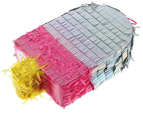 Lustiges Piñata Spielzeug für Kindergeburtstag, Eisform aus Papier | , Auffälliges Design, Fiesta und Geburtstagsparty, Kreatives Mitgebsel für Kinder Zufällige Farbe