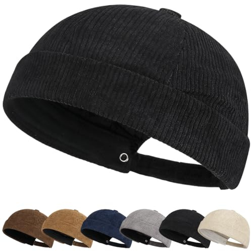 Bonnet Souple Doux et léger pour la Course à Pied Respirant et élastique Chapeau Bonnet en Polyester Chaud doublé pour l'automne et l'hiver pour Hommes et Femmes Docker Cap