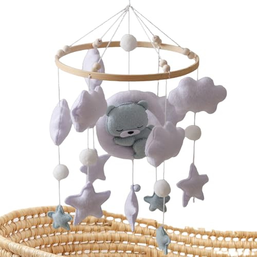 Mobile für Krippe,Schläfer Babyzimmer Mobile - Bewegliches Krippenspielzeug, Babyzimmer Dekoration Für Mädchen Schlafzimmer