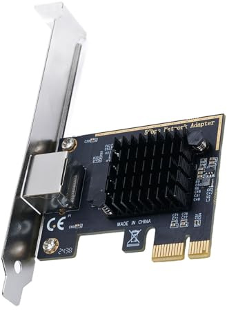 Tangxi 5-Gbit-PCIe-Netzwerkkarte, 5G-Base-T-PCI-Express-Ethernet-Adapter mit RTL8126, Unterstützt WOL, 5G 2,5G 1G/100 Mbit/s NIC-Karte RJ45-Port, für PC Linux OS