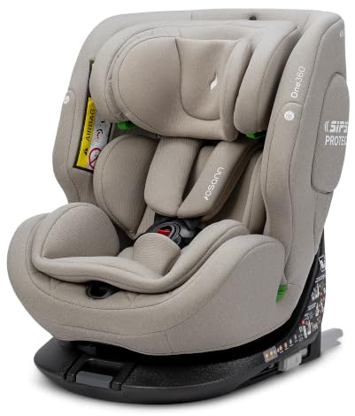 Osann One360 Reboarder 360 drehbarer Kindersitz Isofix 40-150 cm – Wheat | Kindersitz 0-12 Jahre, mitwachsender Baby Autositz, Kinderautositz mit viel Komfort & besonders sicher