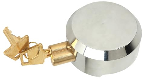 Picysa Lucchetto a Disco Nascosto Ad Alta Sicurezza con Caratteristiche Antiscasso per Rimorchi e Magazzini, Materiale in Acciaio Legato, 2 Chiavi Incluse