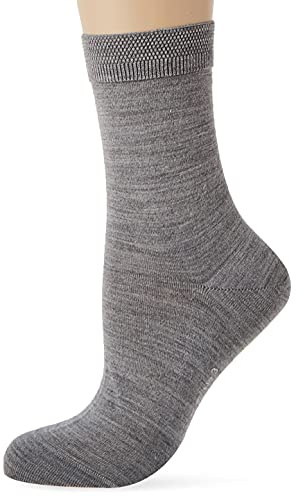 FALKE No. 3 Finest Merino & Silk Socken light grey melange (3388), 39-40
