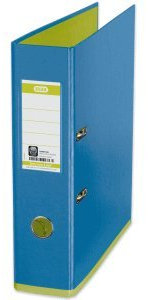 Elba 10 x Ordner myColour A4 PP-Folie kaschiert 80mm hellblau/hellgrün