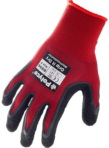 Polyco Sponge Latex Grip It Dry Gloves L