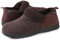 ULTRAIDEAS Hausschuhe Herren Winter Memory Schaum Pantoffeln mit warmem Plüsch Kunstpelz Futter, Wolleähnliche Mischung Micro Wildleder Hausschuhe mit Indoor Outdoor Gummisohle,Braun,46EU