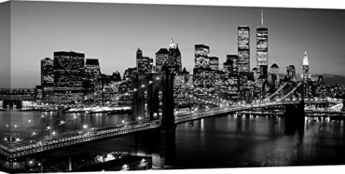 ART PRINT CAFE' – Kunstdruck auf Leinwand - Fotografie – Richard Berenholtz, Brooklyn Bridge, NYC – 120x60 cm