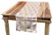 ABAKUHAUS Ostern Tischläufer, Häschen Gesichter und Eier, Esszimmer Küche Rechteckiger Dekorativer Tischläufer, 40 x 180 cm, Orange