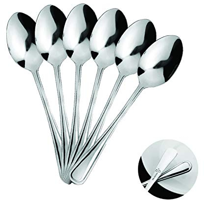 6 cucharas soperas acero inox. Colección Elegance 20 x 4,4 cm