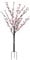 Gardenwize - Solar Powered 1.2 Metre Pink Cherry Blossom 100 LED Light-up Tree, No Running Costs - Patio, Balcony, Pond, Garden Lights (SWGSL235)