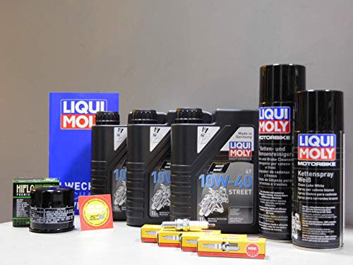 MotorFunSports Wartungs Set Yamaha XJ6 2015-2016 Öl Ölfilter Zündkerze Service Inspektion
