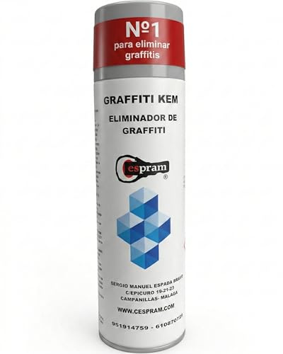 CESPRAM, Eliminador de graffitis ECOLOGICO, para superficies porosas en forma de aerosol. GRAFFITI KEM ECOLOGICO. Spray 650cc (1)
