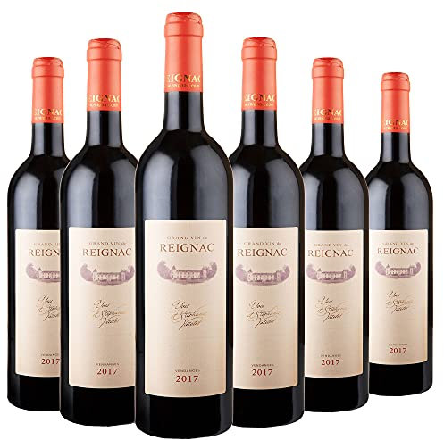 GRAND VIN DE REIGNAC - CHATEAU DE REIGNAC - Millésime 2017 - LOT de 6 bouteilles de 75cl - vin rouge - AOC Bordeaux Supérieur