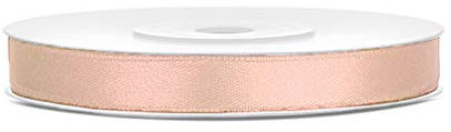 Satinband Polyester Schleifenband Seidenband Geschenkband 6/12/25/38/50/100 mm x 25 m (Größe 6mm x 25m - Farbe Creme)