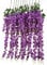 Veryhome 6 stück/los 3.6 füße/stück künstliche Blumen gefälschte Wisteria Vine seidenblume für Hochzeit Dekorationen hausgarten Party Decor (Lila)