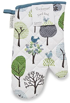 Cooksmart Forest Birds Single Oven Glove Gauntlet