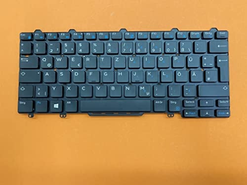 T-ProTek DE-Tastatur Keyboard Beleuchtung kompatibel für Dell Latitude 12 (7275-9MD27)