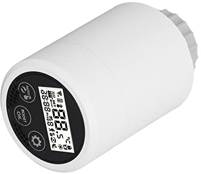 Haofy ABS Home Smartes Heizkörperventil, Thermostatisches Heizkörperventil, Smartes Heizkörper-Thermostatventil für Zigbee APP-Steuerung