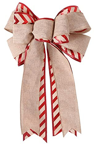 TianWlio Weihnachtsanhänger Weihnachtsbogen Dekoration Schaufensterdekoration Weihnachtsanhänger Türdekoration Christbaumschmuck Ornamente Blumenhänger Schwarz (Red, One Size)