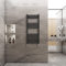 WarmeHaus Radiador de radiador con calefacción recta, color negro, 1200 x 500 mm, radiador de calefacción central para baño y cocina