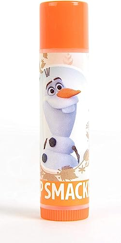 Lip Smacker Olaf, Bálsamo Labial Inspirado en Frozen para Niños, Hidrata, Suaviza, Da Brillo, Sabor a Gofre y Sirope