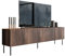 Mirjan24 TV-Lowboard Aropo 4D 190, Praktischer Fernsehschrank mit 4 Türen und 4 Fächer, Griffloses Öffnungssystem, TV Schrank, TV-Bank, Sideboard, Wohnwand (Nuss Warmia)