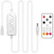 Tatazone 1-Way DC 12-24V Led Strip Light Dimmer Switch for Single Color with DC Plug,15-Key Wireless RF Remote and in-line Controller for 3528/2835/5050/COB LED Strip Lights, Timer Function