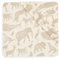 Jollein Spannbettlaken Jersey - Für das Kinderbett - Animals, Nougat - 60x120cm - 100% Baumwolle - Spannbetttuch - Tier Print, Beige