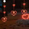 APODESS 3stk Led Herz Valentinstag Deko Rot Lichterkette Herzen Zum Aufhängen Batteriebetrieben Lichterherz Fensterbeleuchtung Ganzjährig Dekorationen für Valentinstag Hochzeit Weihnachten