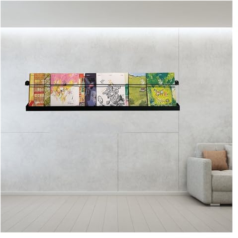 Prospektständer/Prospekthalter Ständer Modern Schwarz Magazinständer, 80 90 100 120 cm Lang Metall Katalog-Literatur-Halter/Broschürenständer, Sparen Sie Platz Bücherregal, Für Veranstaltungen Büro